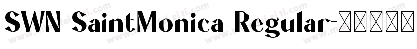 SWN SaintMonica Regular字体转换